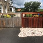 Repaired and re-oiled garden gates