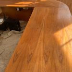 Sanded and polished office table